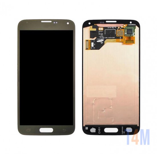 TOUCH+DISPLAY SAMSUNG GALAXY S5 G900F DOURADO (SERVICE PACK GH97-15959D)